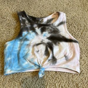 Electric and rose tie dye size M bra / workout top